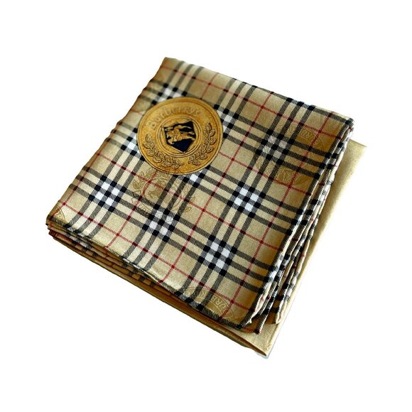 Vintage Burberry Mini Scarf – Nova Check with Equestrian Knight Design (EKD) - Picture 1 of 13